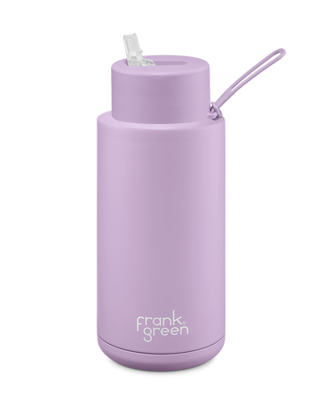 Frank Green Ceramic Reusable Bottle 1L / 34oz (Lilac Haze)